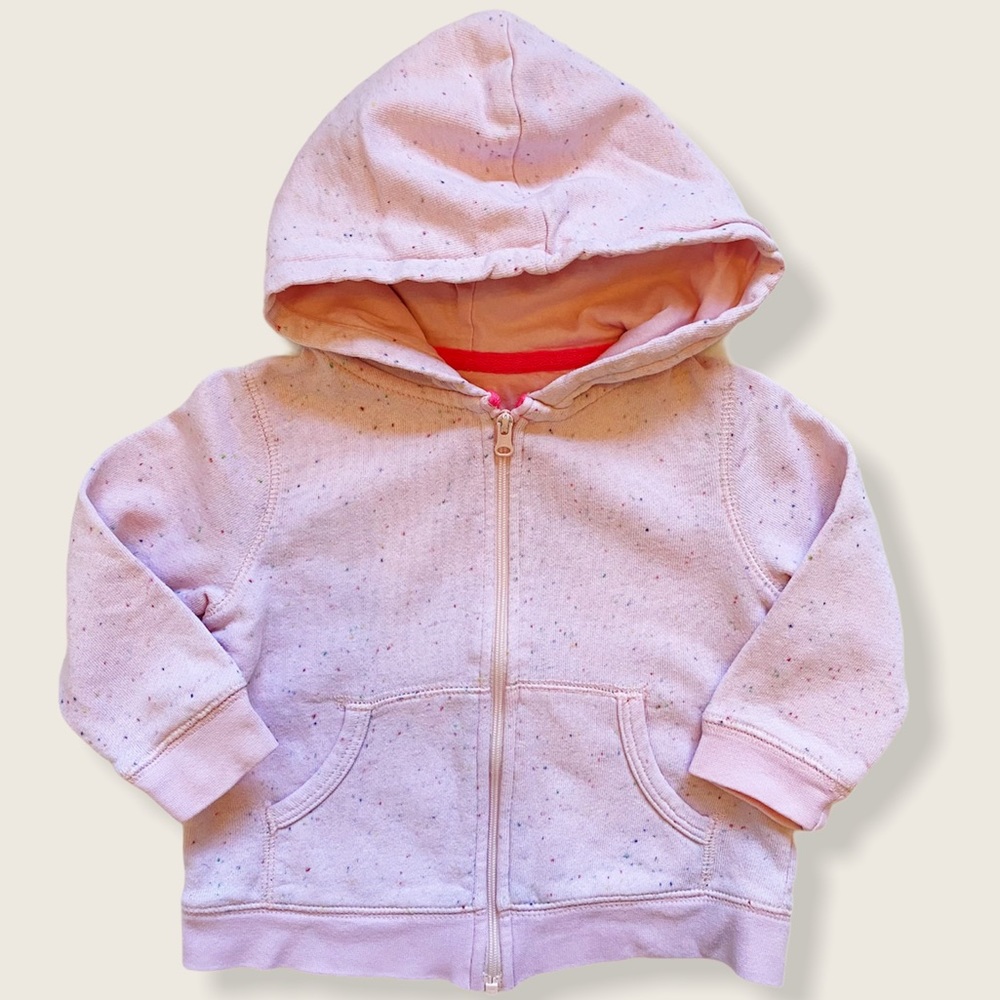 Joe Fresh 12-18M Full-Zip Pink Hoody Sweatshirt